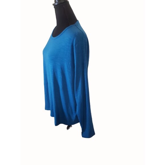 tasc Performance St. Charles Crew Neck Long Sleeve T-shirt Bamboo Blue XL - Picture 2 of 5